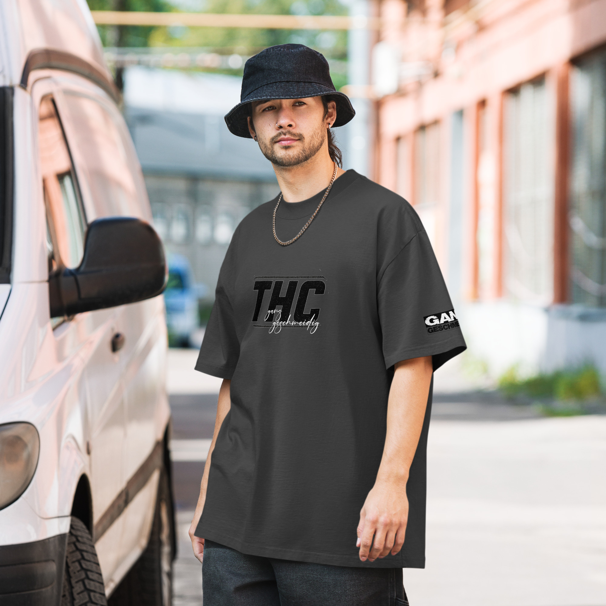 THC Oversized Shirt (mit DTFlex Druck) – Bild 9