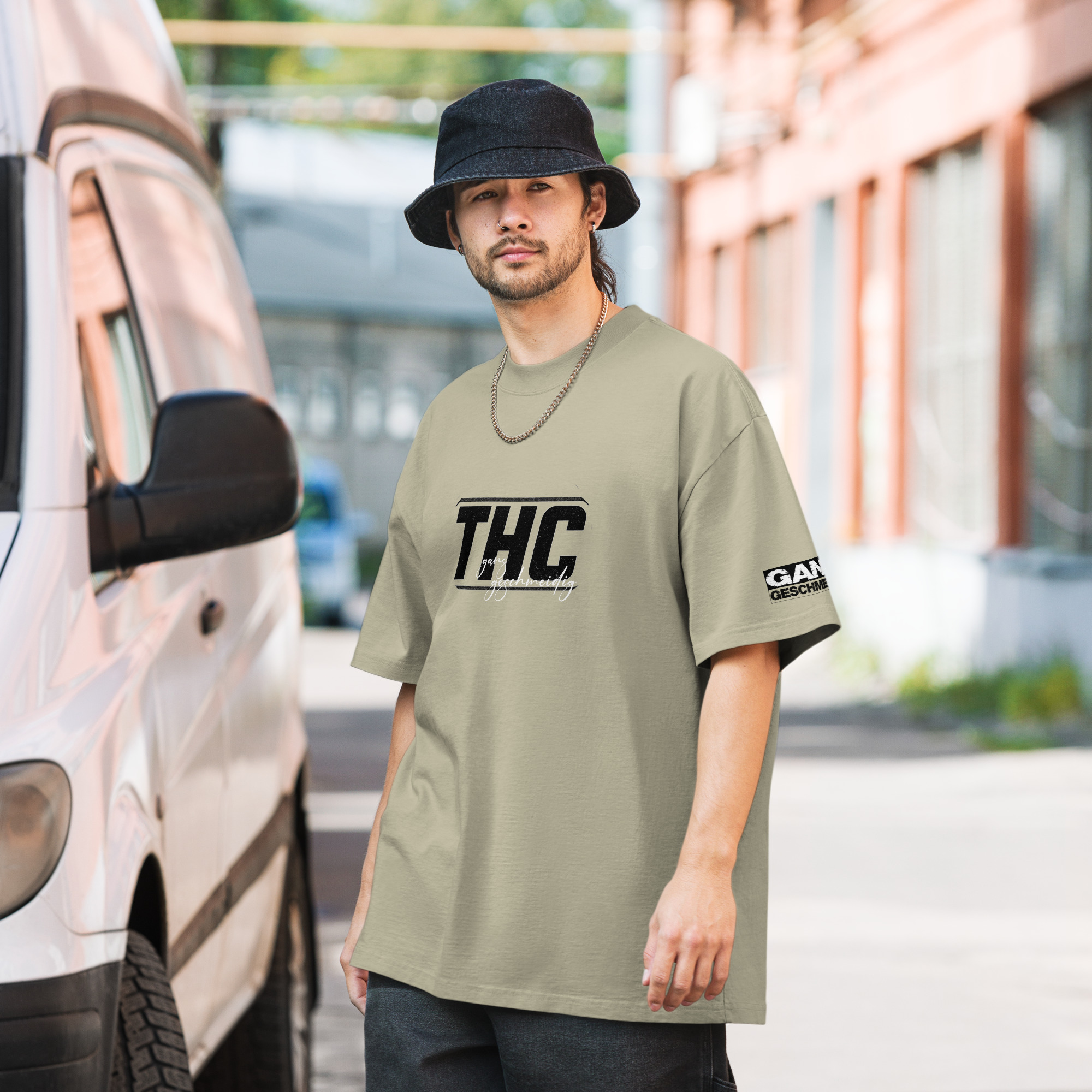 THC Oversized Shirt (mit DTFlex Druck) – Bild 11