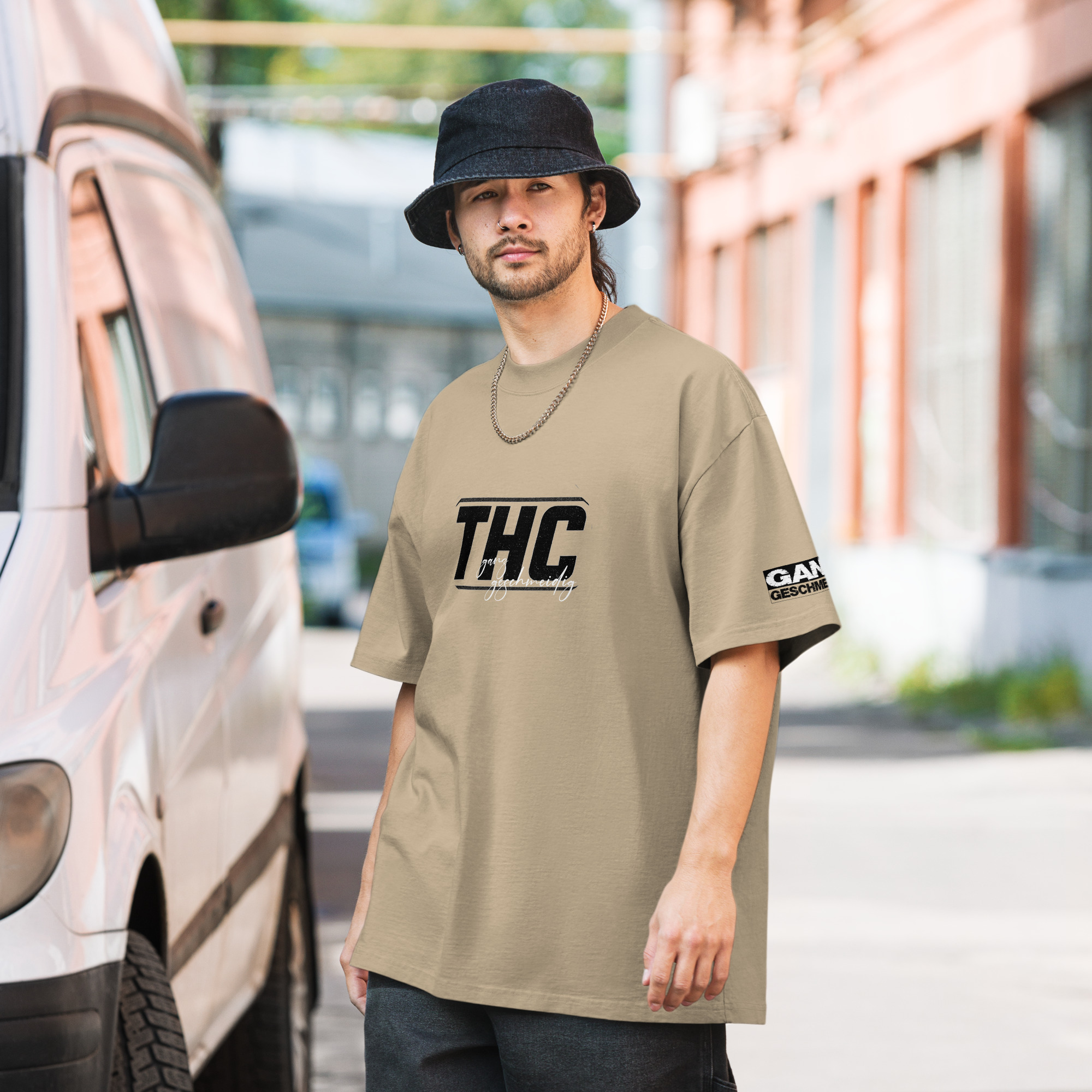 THC Oversized Shirt (mit DTFlex Druck) – Bild 10