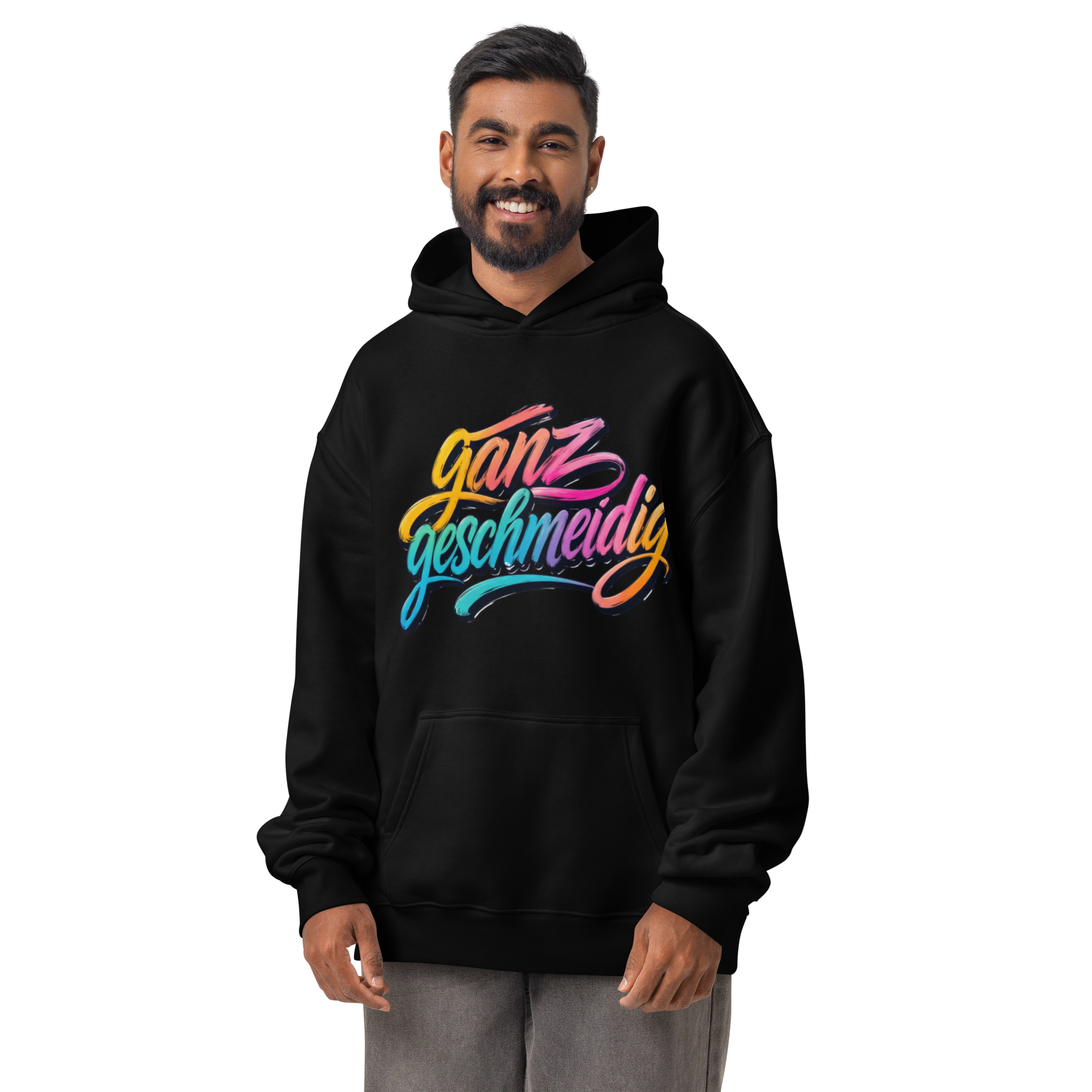 Oversized-Unisex-Hoodie Rainbow Letters – Bild 7