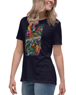 Lockeres Damen-T-Shirt Fancy Paradise